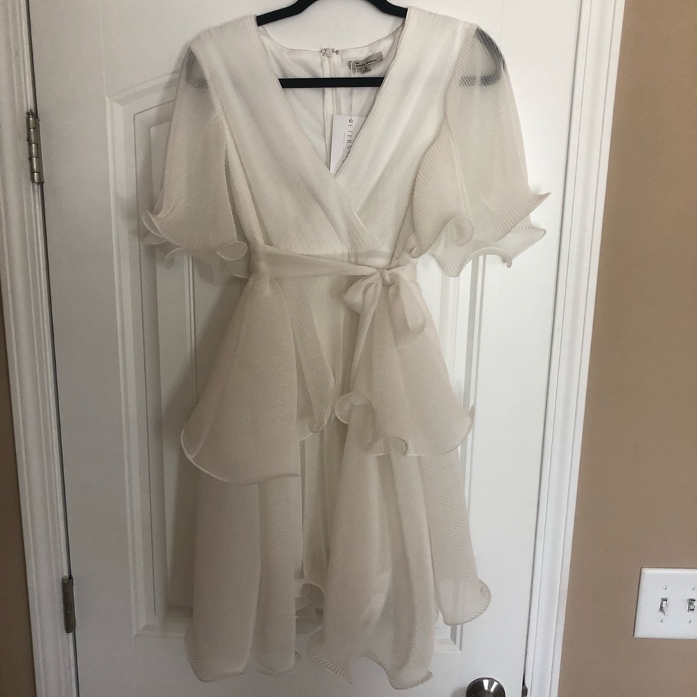 NWT white ruffle dress - Picture 2 of 11